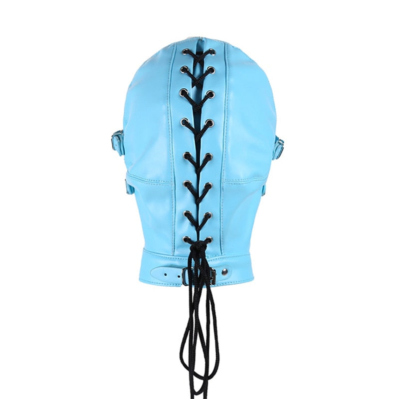 Blue Blindfold Mask Gag, gallery view 9
