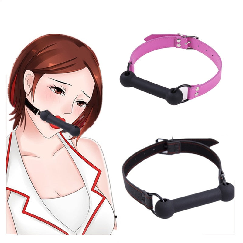 Dog Silicone Bone Ball Gag product view