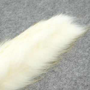 Charming White Cat Tail Butt Plug  BDSM