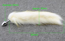 Load image into Gallery viewer, Charming White Cat Tail Butt Plug  BDSM
