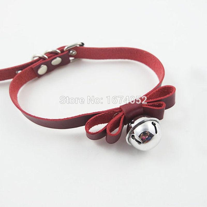 DDLG Day Leather Bowknot Collars, gallery view 2