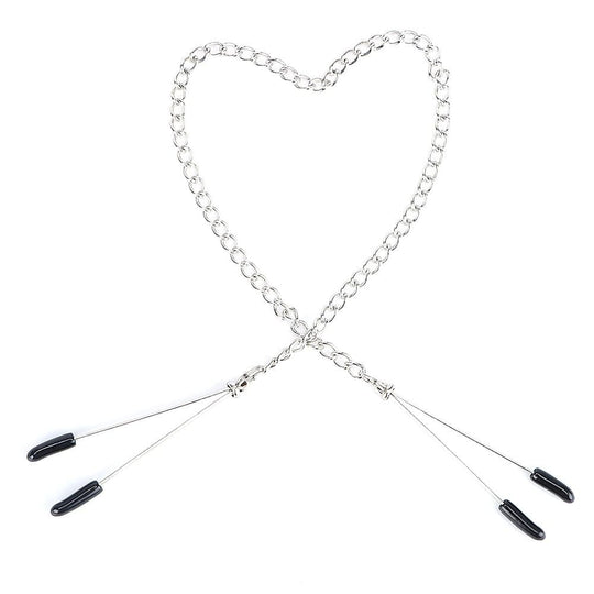 BDSM Chained Tweezers Nipple Clamps product view