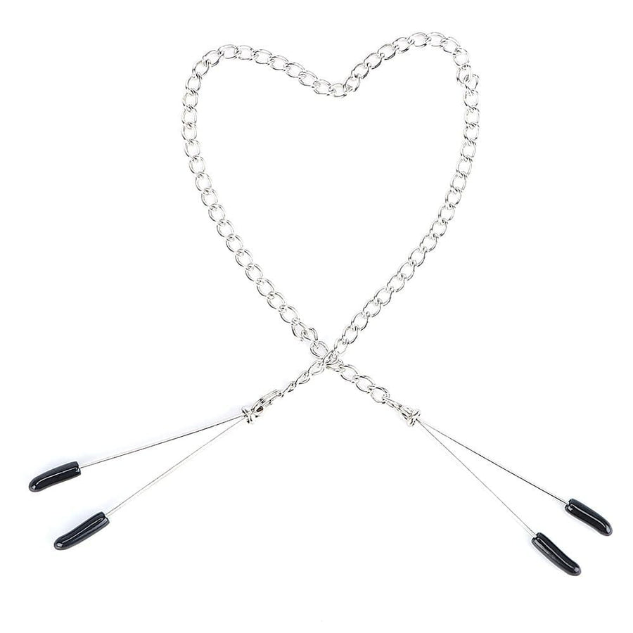 BDSM Chained Tweezers Nipple Clamps product view