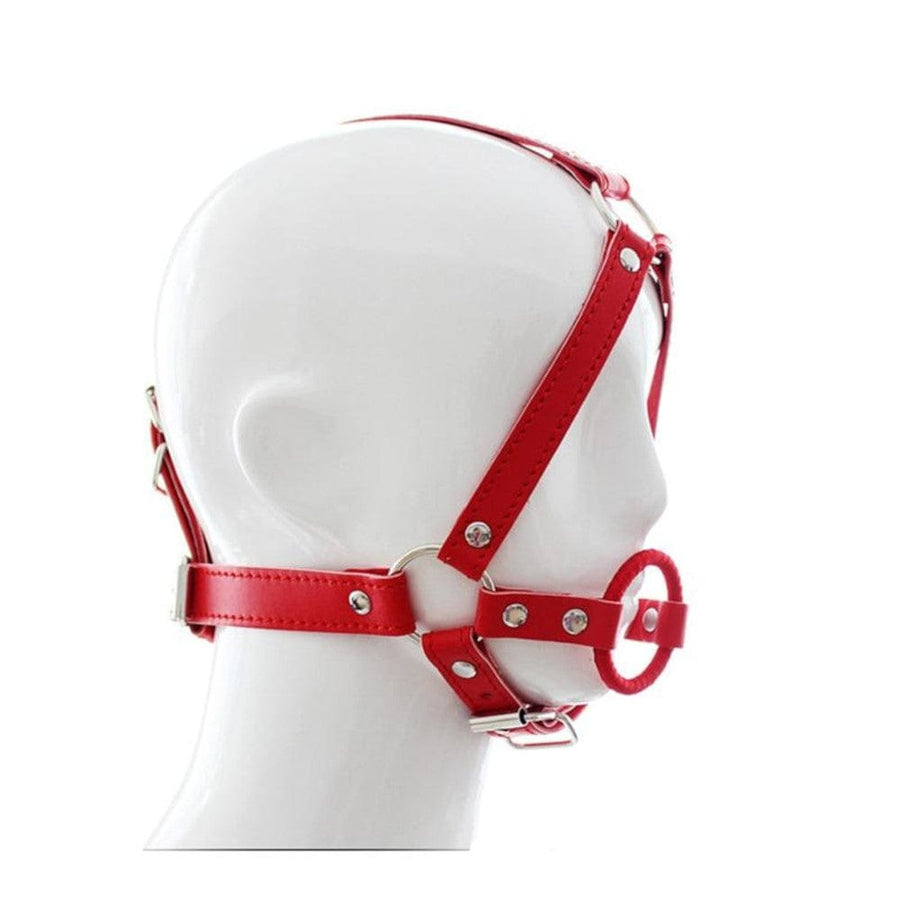 Open Mouth Hole Gag Harness BDSM product view
