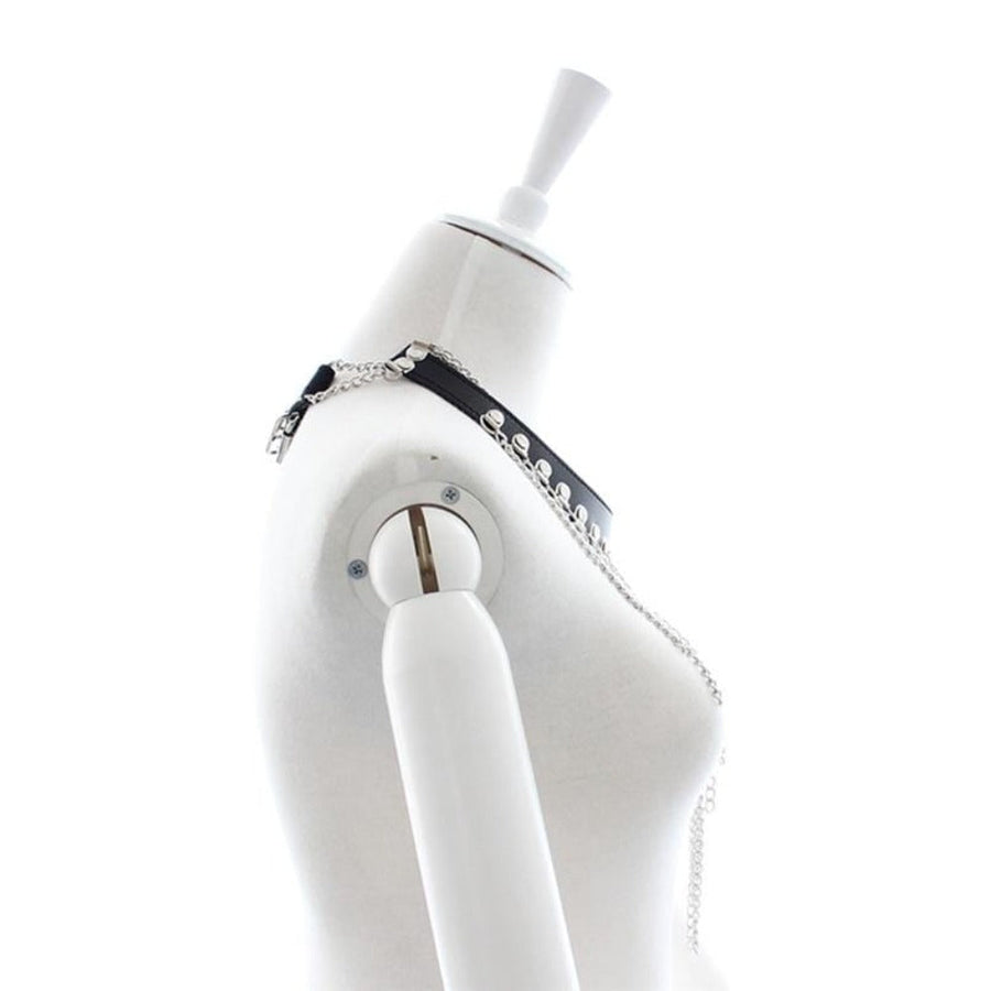 Temptation and Bondage Leather Choker Necklaces, gallery view 2
