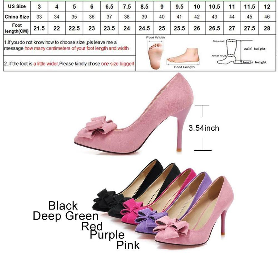 Pink Bow Sissy Pumps, gallery view 6