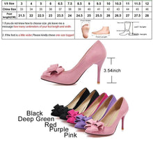 Load image into Gallery viewer, Pink Bow Sissy Pumps
