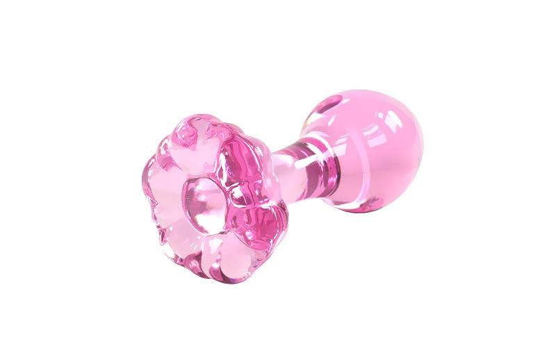 Pink Glass Anal Plug, gallery view 4