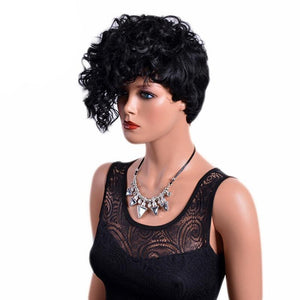 6 Inches Short Curly Wig with Lex