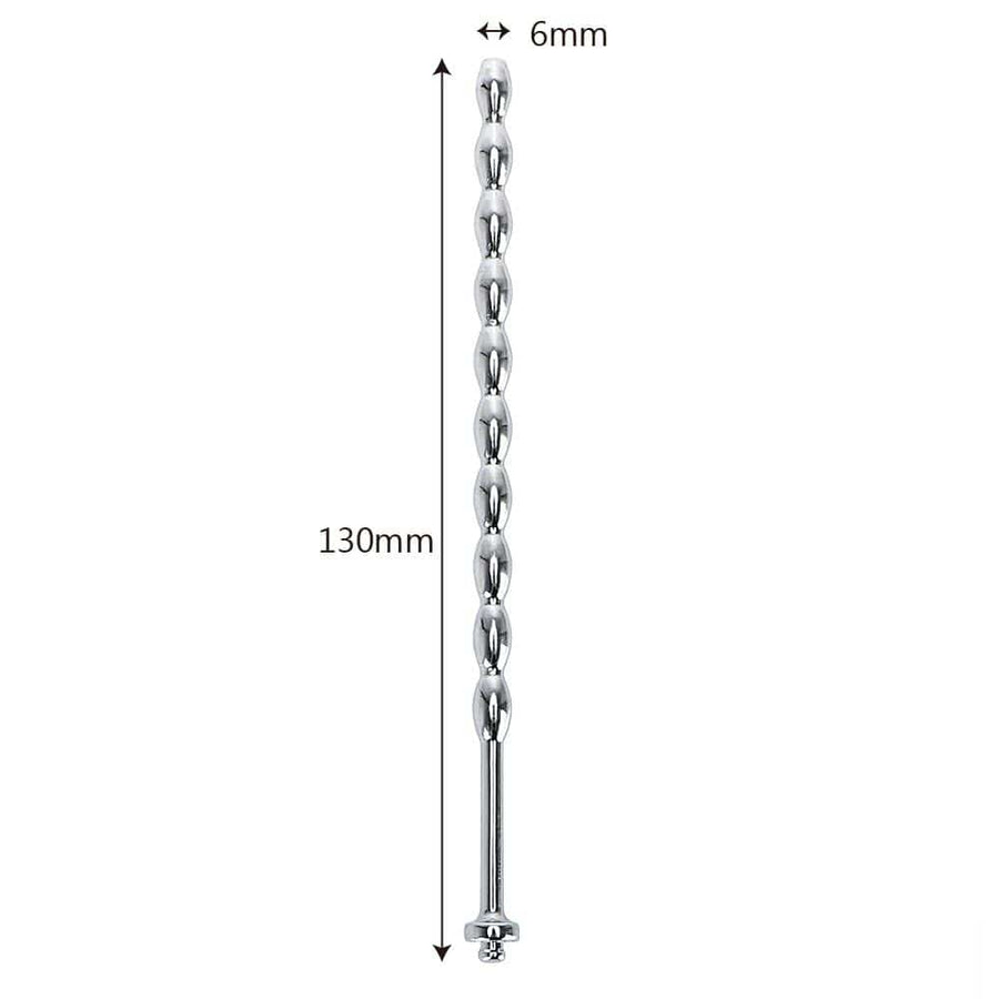 BDSM Stainless Beaded Penis Plug, gallery view 6
