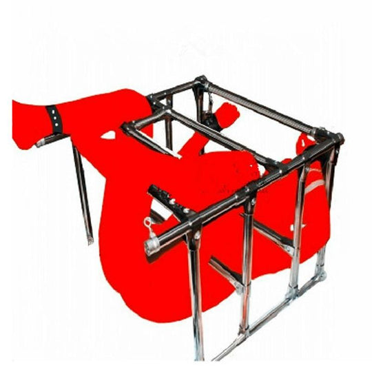 BDSM Stainless Steel Handcuffs + Leg Cuffs Bondage Set product view