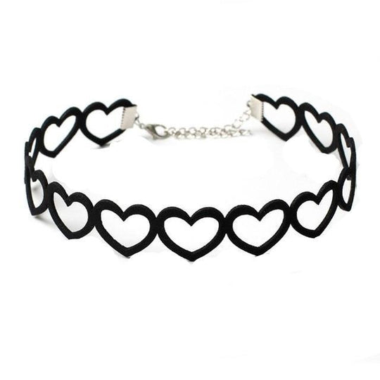 "Sissy Anna" Velvet Heart Choker product view