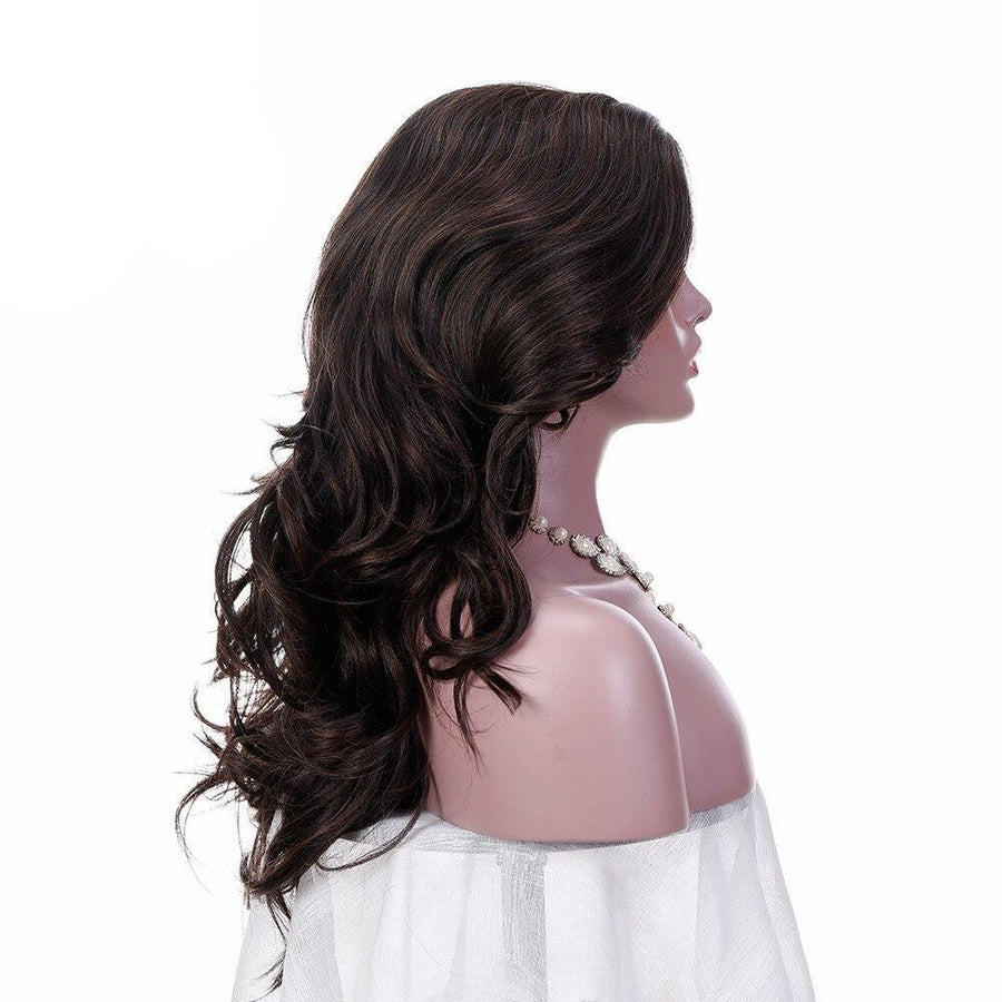 24 Inches Brown Long Wavy Wig, gallery view 2