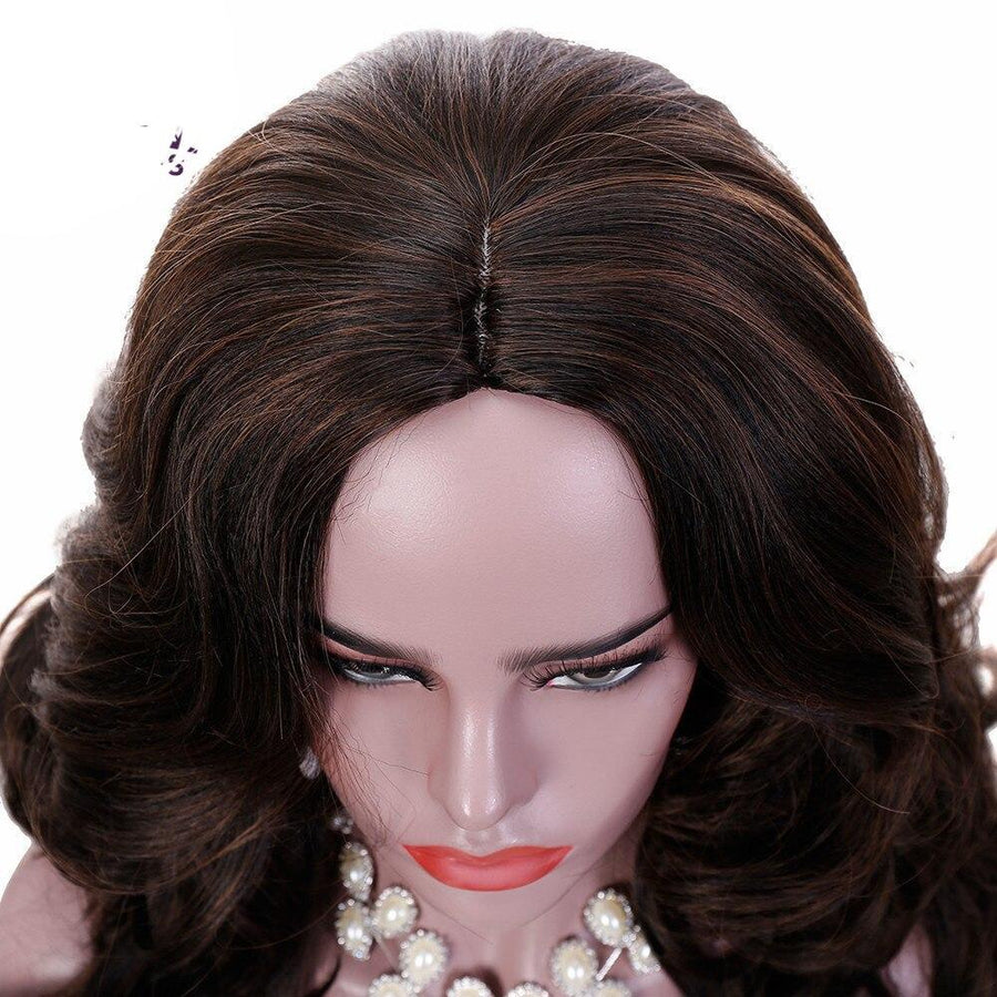 24 Inches Brown Long Wavy Wig, gallery view 3