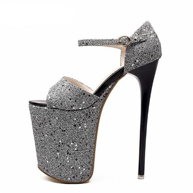 "Shemale Ana" Glitter Pumps, gallery view 2