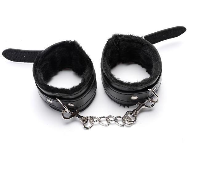 Faux Fur Handcuffs BDSM, gallery view 3