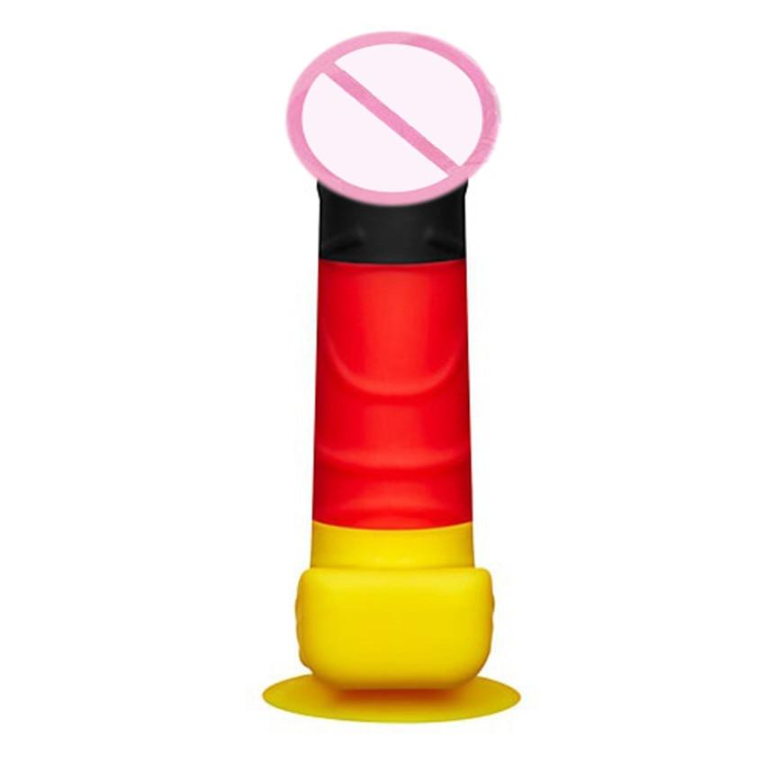 Realistic 5 Inch Colorful Dildo With Suction Cup, gallery view 2