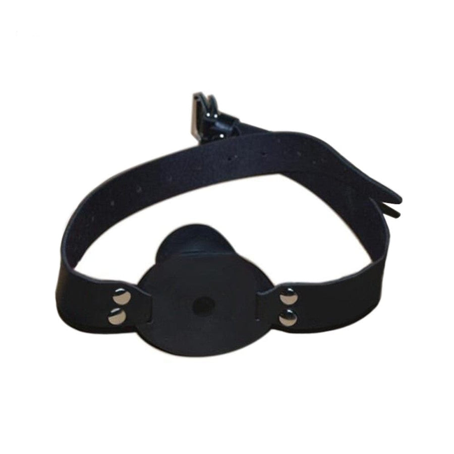 Black Breathable Pacifier Ball Gag BDSM, gallery view 2