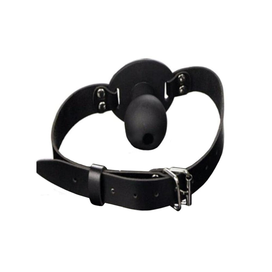Black Breathable Pacifier Ball Gag BDSM, gallery view 3