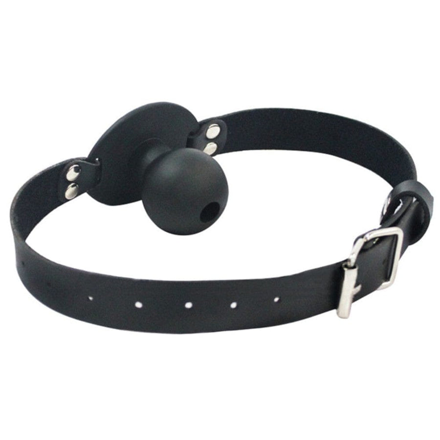 Black Breathable Pacifier Ball Gag BDSM product view