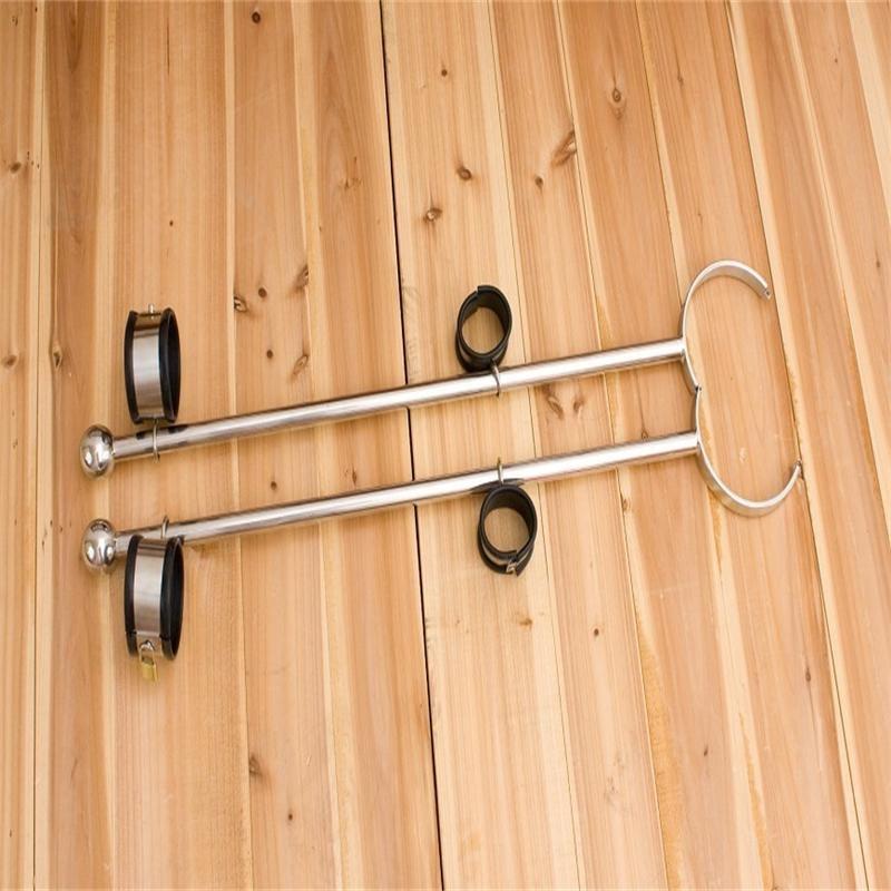 BDSM Stainless Ankle Spreader Bondage Toy, gallery view 2