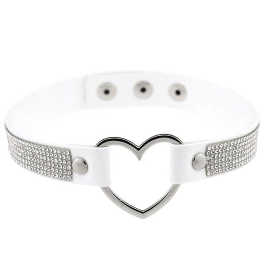 Velvety Rhinestone Choke Collar for Humans, gallery view 15