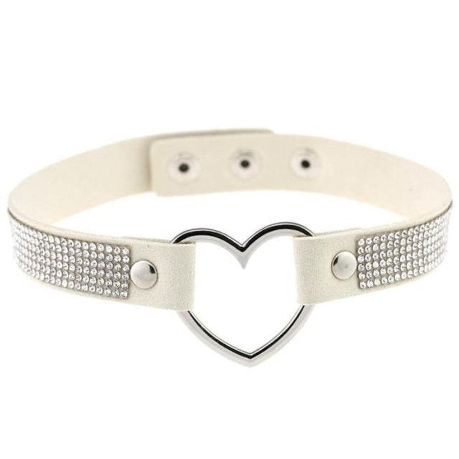Velvety Rhinestone Choke Collar for Humans, gallery view 10