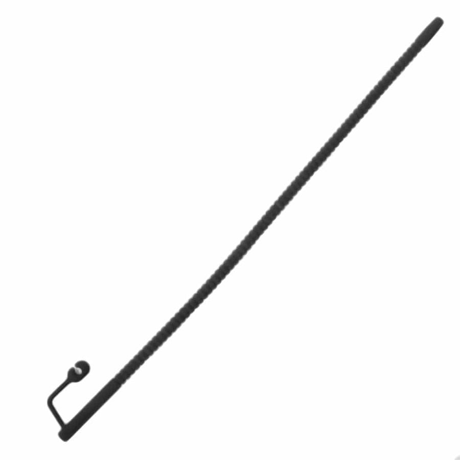 Ribbed Silicone Hollow Urethral Sound Penis Plug BDSM, gallery view 2