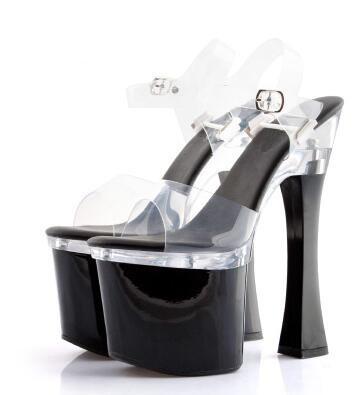 Thick Heel Platform Buckle Sandals, gallery view 4