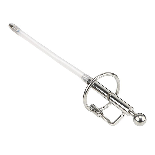 Hollow Stainless Steel and Rubber Penis Plug product view