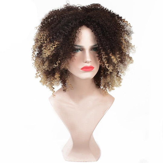 12 Inches Short Ombre Curly Wig product view