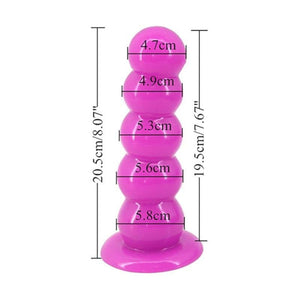 Large 5 Beads Anal Dildo