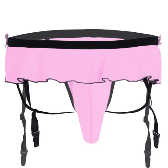"Sissy Lilly" Thong w/ Garters product view