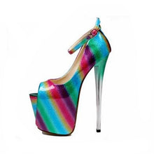 Load image into Gallery viewer, &quot;Shemale Norma&quot; Rainbow Pumps
