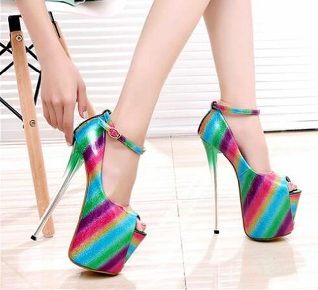 "Shemale Norma" Rainbow Pumps, gallery view 3
