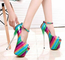 Load image into Gallery viewer, &quot;Shemale Norma&quot; Rainbow Pumps

