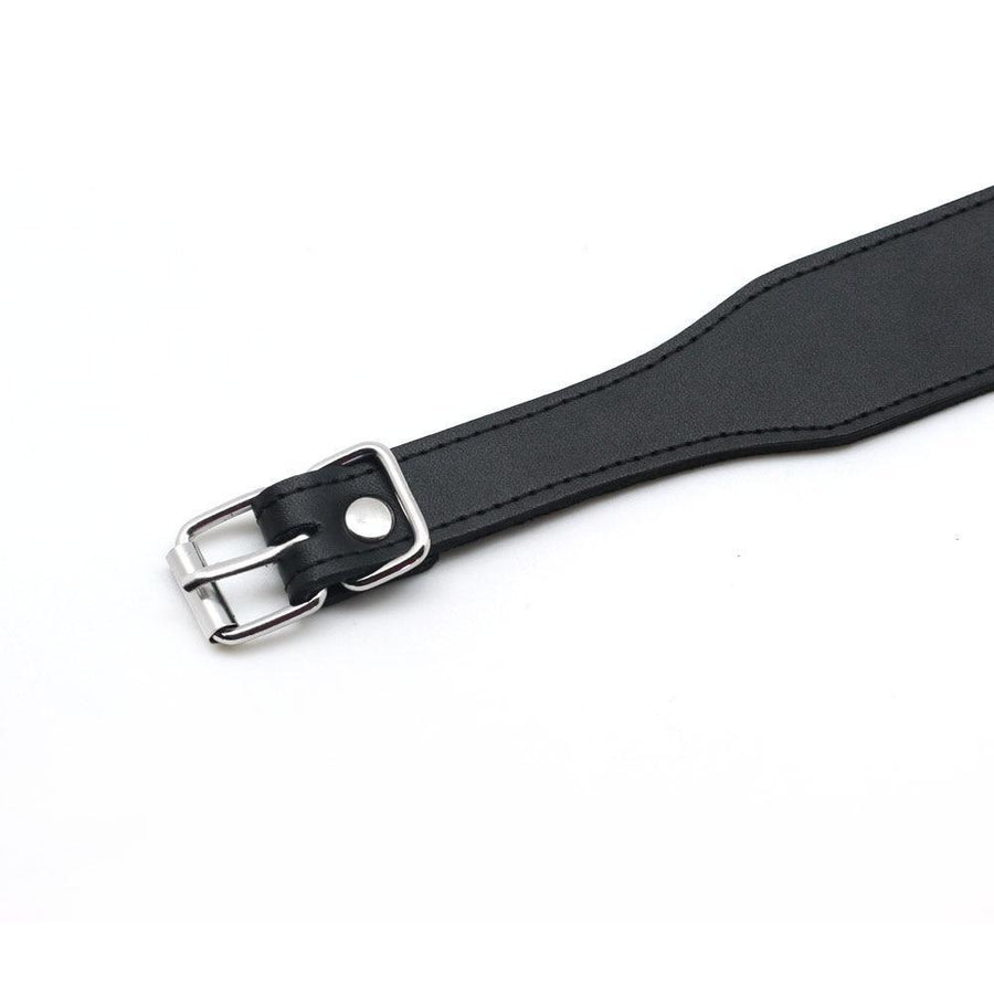 "Slave" Leather Bondage Collar, gallery view 7