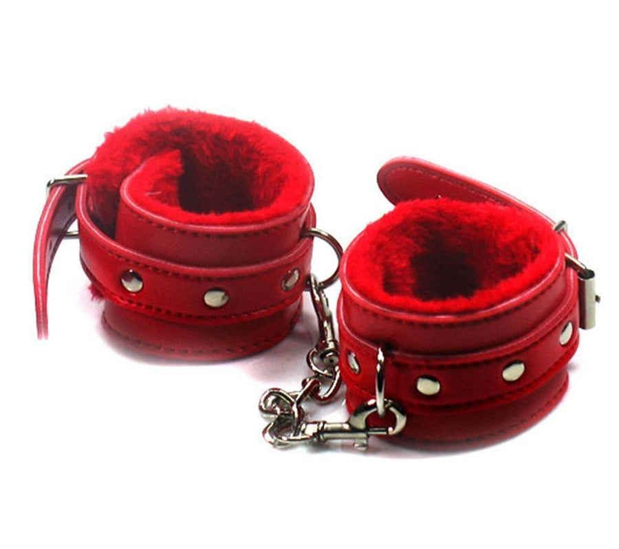 Faux Fur Handcuffs BDSM, gallery view 2