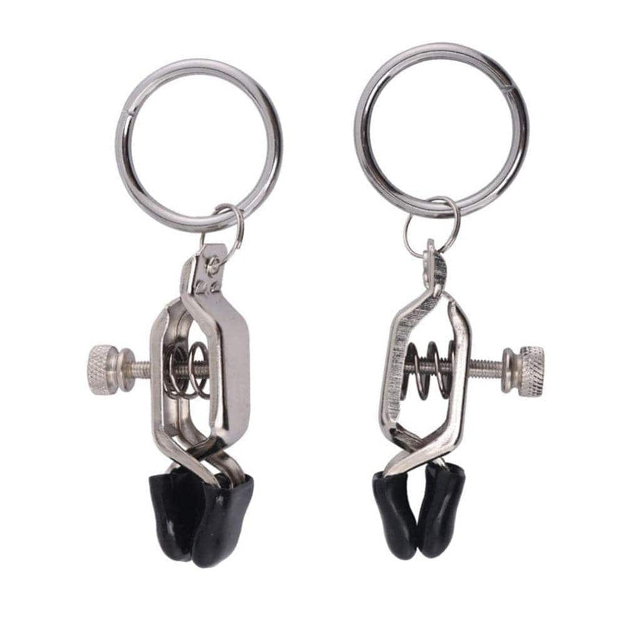 BDSM Silver Alligator Nipple Clamps product view