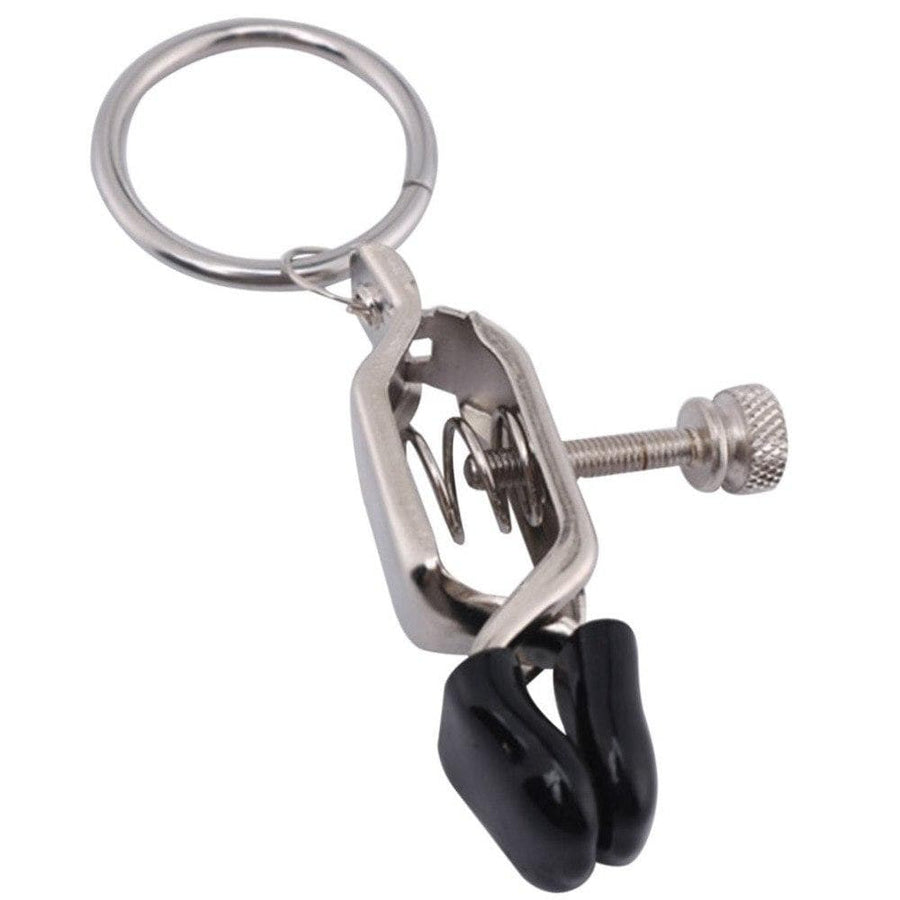 BDSM Silver Alligator Nipple Clamps, gallery view 2