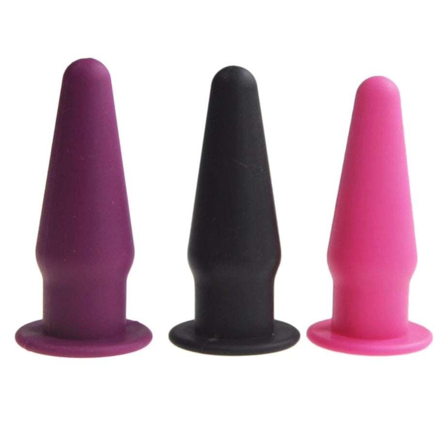 Silicone Vibrating Jelly Butt Plug | Mini Cone-Shaped, gallery view 5