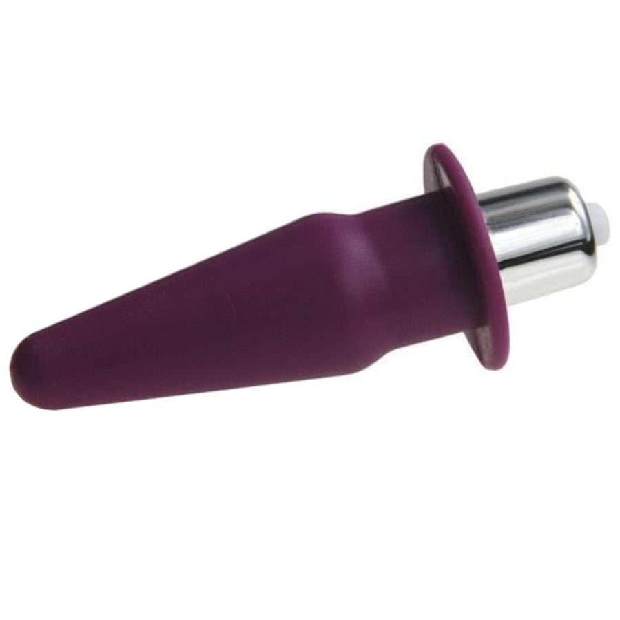 Silicone Vibrating Jelly Butt Plug | Mini Cone-Shaped, gallery view 9