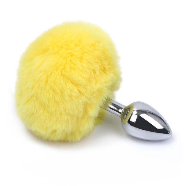 Bunny Tail Butt Plug 4.5 Inches Long, gallery view 3