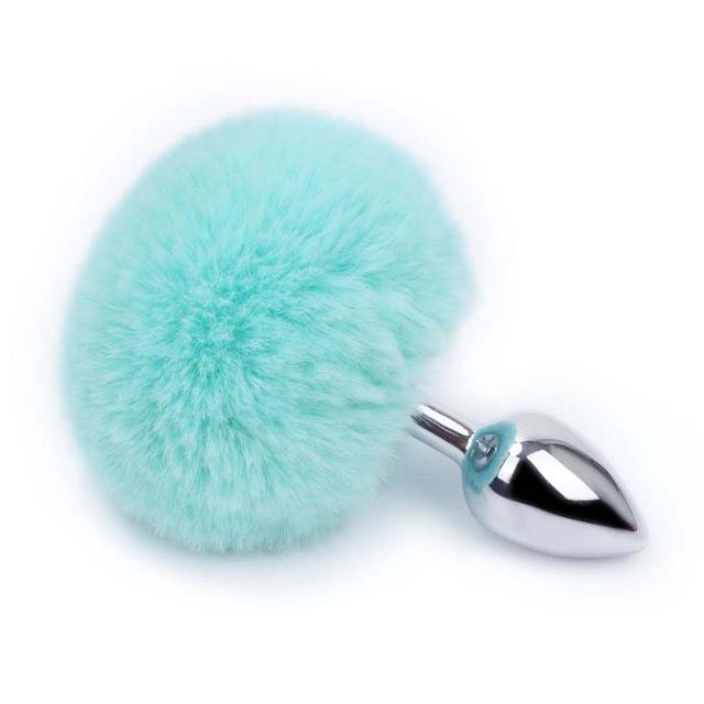 Bunny Tail Butt Plug 4.5 Inches Long, gallery view 9