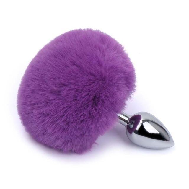 Bunny Tail Butt Plug 4.5 Inches Long, gallery view 6