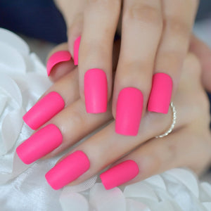 Hot Pink Faux Nails BDSM