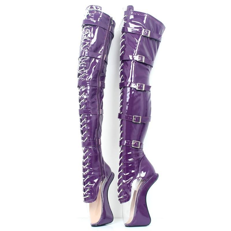 7 Inches Hoof Heelless Ballet Boots product view