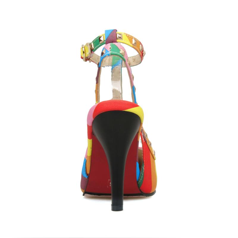 "Sissy Aurora" Striped Pumps, gallery view 4