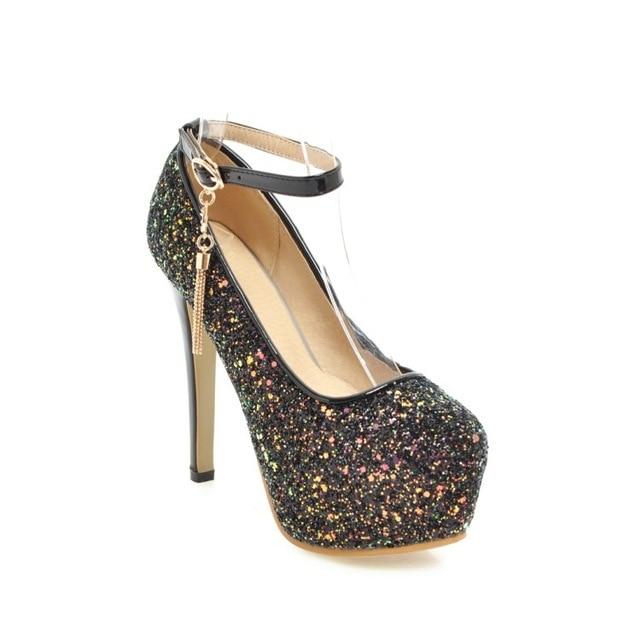 "Sissy Noelle" Sequin Pumps, gallery view 2