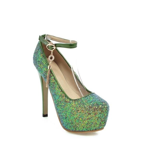 "Sissy Noelle" Sequin Pumps, gallery view 3